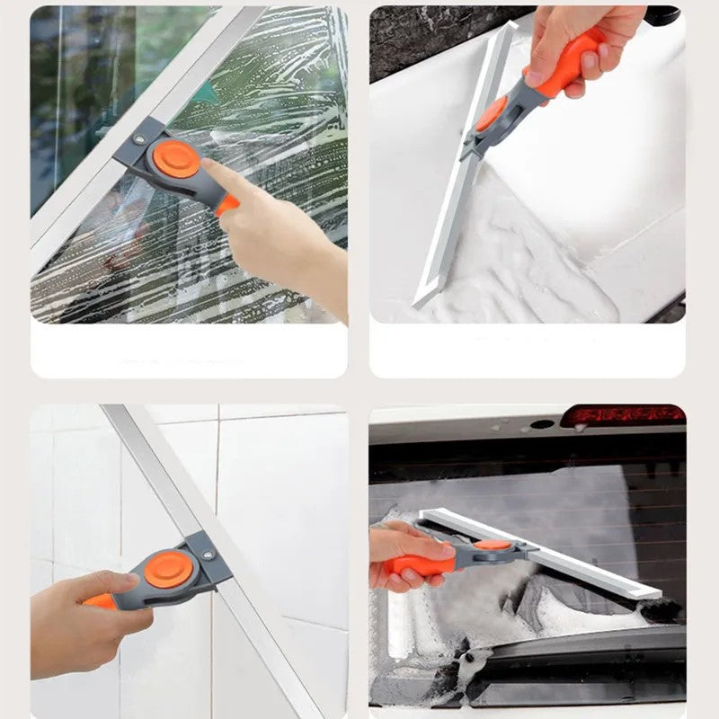 Multi-Surface Handheld Silicone Wiper for Glass, Mirrors, and Tiles