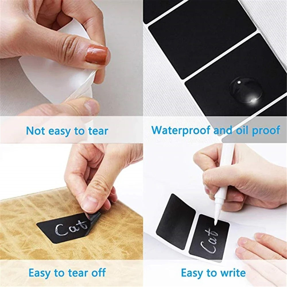 Labels are waterproof, oil-resistant, easy to write on and remove
